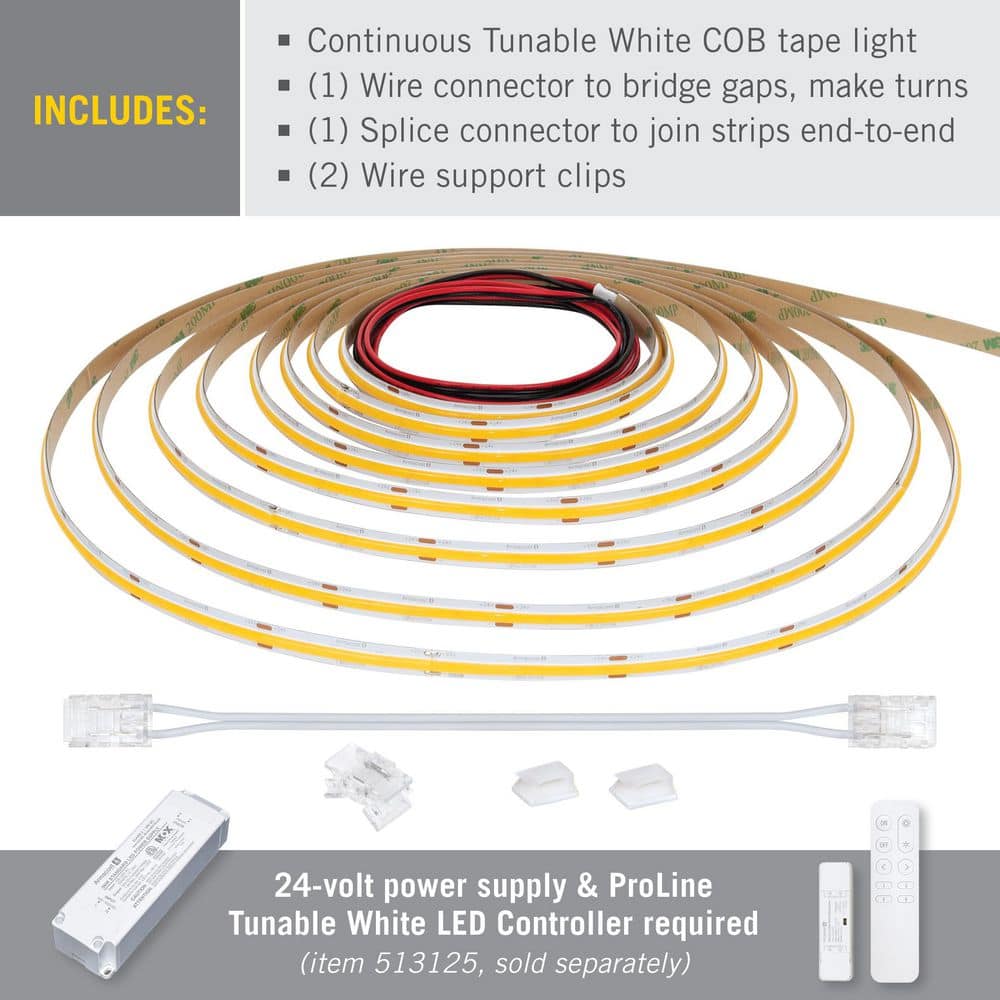 RibbonFlex Pro 32 ft Tunable White COB LED Strip Light