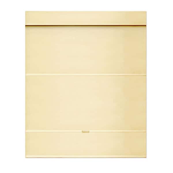 Chicology Mountain Almond Cordless Room Darkening Thermal Polyester Roman Shades 36 in. W x 64 in. L