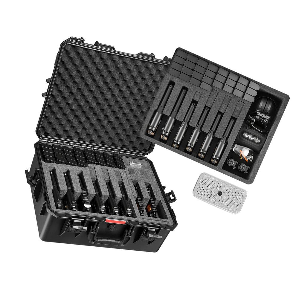 Hard Pistol Case, 21.9 x 17.9 x 8.8 in. Waterproof Pistol Storage Box w/ Customizable Interior & Handle for Gun, Lenses price history on PriceWatchPro