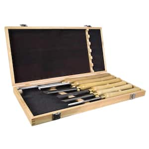 16 in. to 22 in. Artisan Chisel Set with High-Speed Steel Blades and Domestic Ash Handles (6-Piece)
