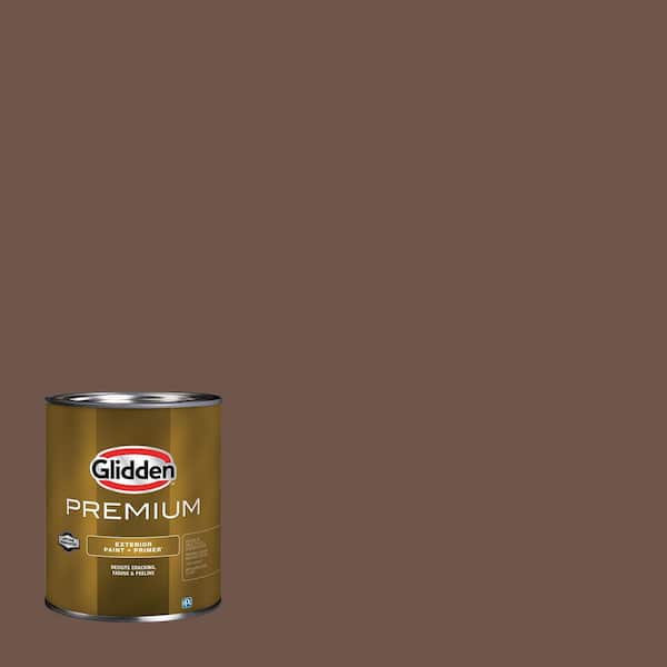 Glidden Premium 1-qt. PPG1074-6 Carmelized Walnut Semi-Gloss Exterior Latex Paint