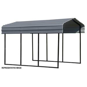 Arrow 10 ft. x 20 ft. x 9 ft. Charcoal Carport CPHC102009 - The Home Depot