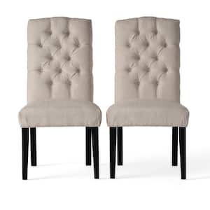 Crown Ivory Fabric Dining Chair (Set of 2)