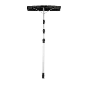 6.2 ft. to 16 ft. Aluminum Handle Light-weight Expandable Twist-N-Lock 6 in. x 25 in. Robust Poly Head Roof Rake Shovel