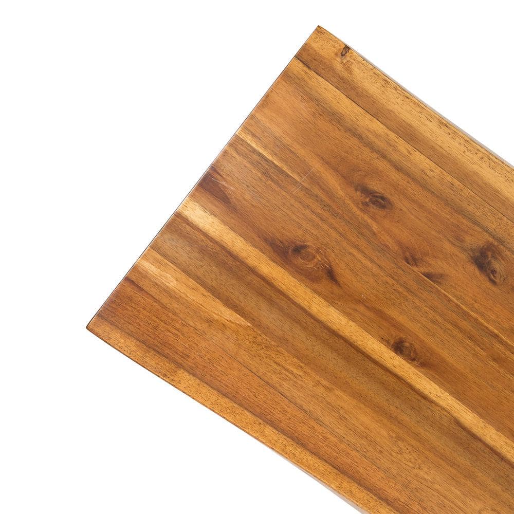 Sustainable Acacia Wood Outdoor Dining Bench in Teak Finish
