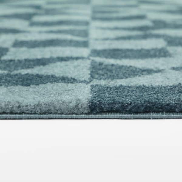 Jaxon Teal/Light Blue 8 ft. x 10 ft. Area Rug