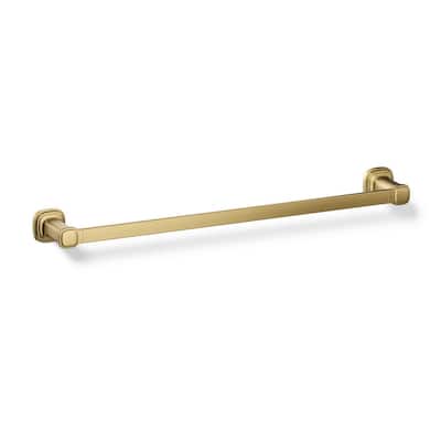Numista 24 in. Towel Bar in Vibrant Brushed Moderne Brass