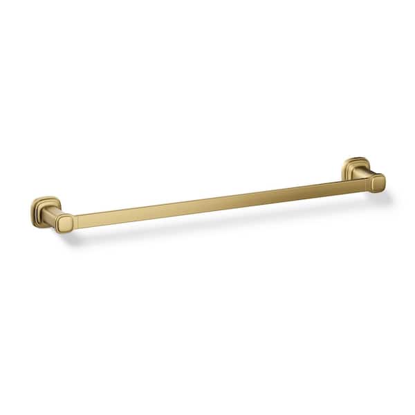 Numista 24 in. Towel Bar in Vibrant Brushed Moderne Brass
