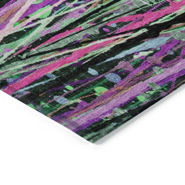 Chantille Machine Washable Indoor/Outdoor Abstract ACN2125 Pink 10 ft. x 14 ft. Area Rug