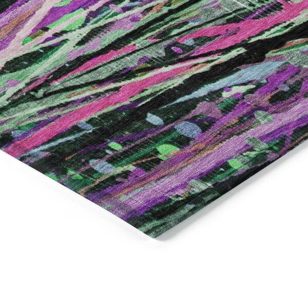 Chantille Machine Washable Indoor/Outdoor Abstract ACN2125 Pink 2 ft. 6 in. x 3 ft. 10 in. Area Rug