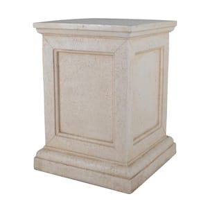 18 in. L x 18 in. W x 24 in. H Square Stand in Aged White