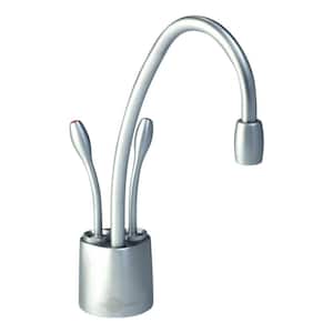 Indulge Contemporary Series 2-Handle 8.4 in. Faucet for Instant Hot & Cold Water Dispenser in Brushed Chrome
