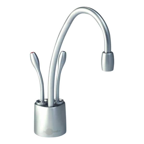 InSinkErator Indulge Contemporary Series 2-Handle 8.4 in. Faucet for Instant Hot & Cold Water Dispenser in Brushed Chrome