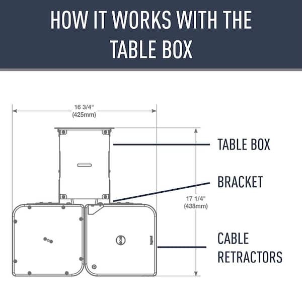Wiremold InteGreat Cable Retractor Horizonal Mounting Kit