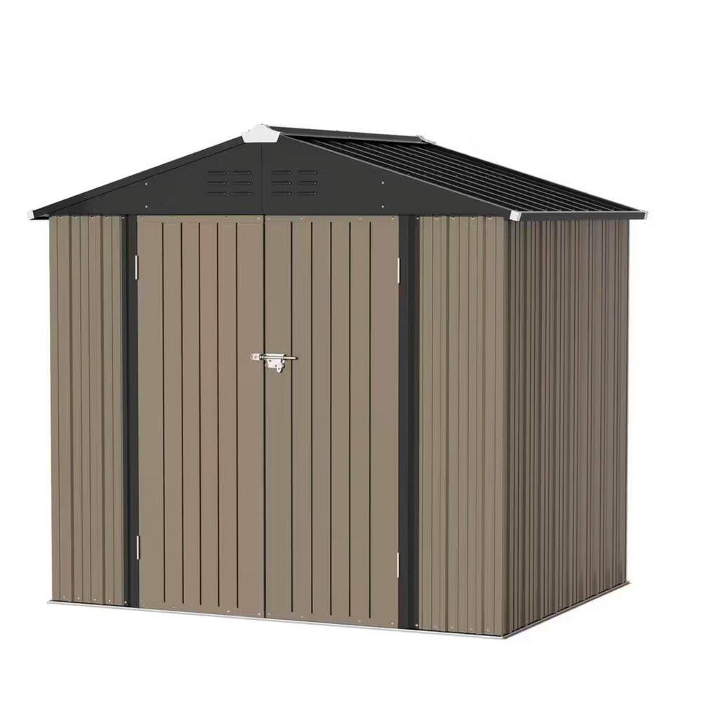 10 ft. x 8 ft. Metal Shed with Double Door (80 sq. ft. ) price history on PriceWatchPro