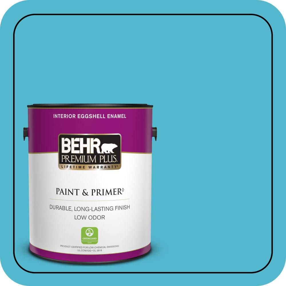 1 gal. #520B-5 Liquid Blue Eggshell Enamel Low Odor Interior Paint & Primer price history on PriceWatchPro