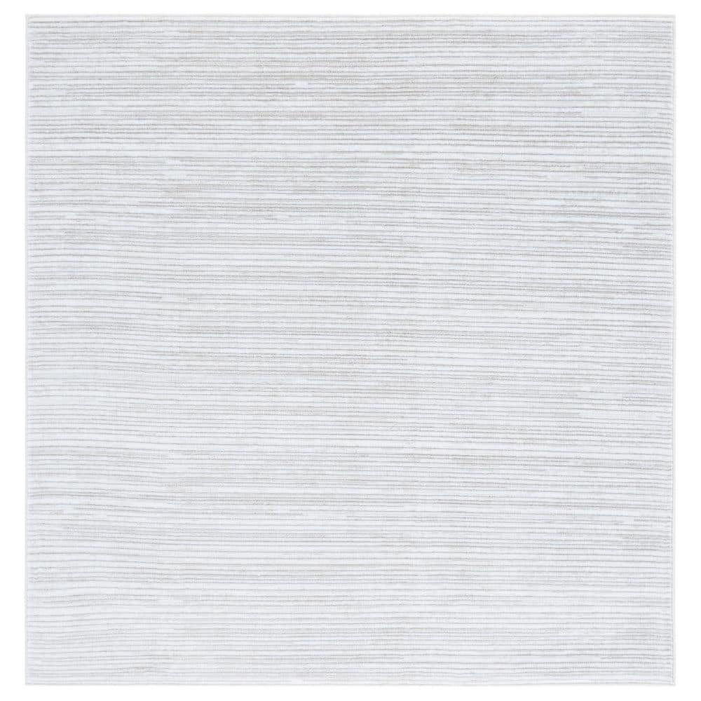 Vision Ivory Gray 5 ft. x 5 ft. Solid Marle Square Area Rug price history on PriceWatchPro