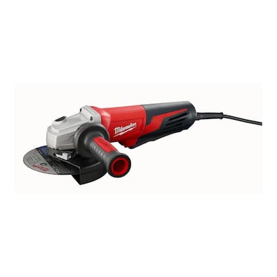 13 Amp 6 in. Small Angle Grinder with Paddle Lock-On Switch