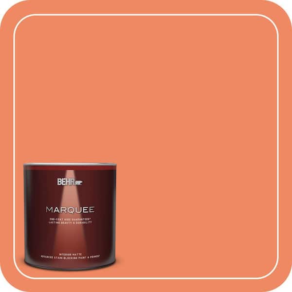 BEHR MARQUEE 1 qt. #P190-5 Orioles Matte Interior Paint & Primer