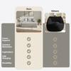PRIMO INTERNATIONAL Cocoon Grey Polyester with Cupholder and USBs Oversized Track Arm Chaise Lounge 65522