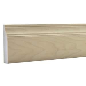 .5625 in. D x 3.5 in. W x 92 in. L Unfinished Poplar Wood Charlotte Casing Moulding