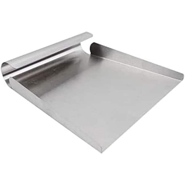 Unbranded Large Stainless Steel Food Scooper Square Design Multi-Purpose Use 5.9 Inch Metal Ice Flour Utility Scoop Silver