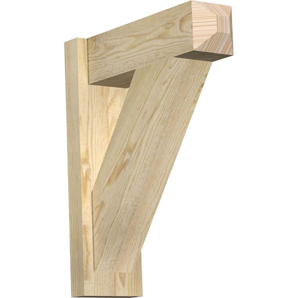 Ekena Millwork 6 in. x 22 in. x 18 in. Douglas Fir Traditional Craftsman Rough Sawn Outlooker