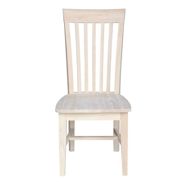 International Concepts Unfinished Wood Mission Dining Chair (Set of 2)