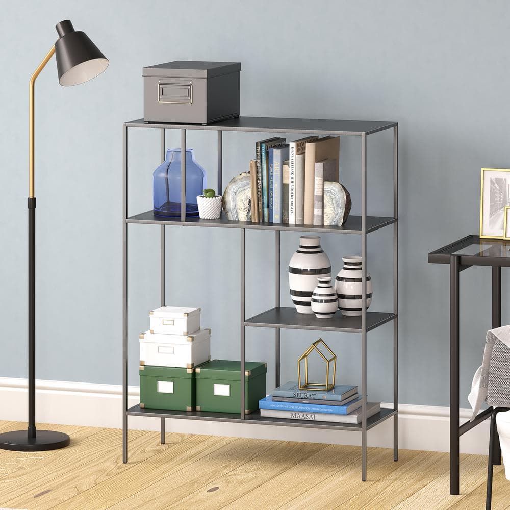Gunmetal Gray 48" Steel Rectangular Étagère
