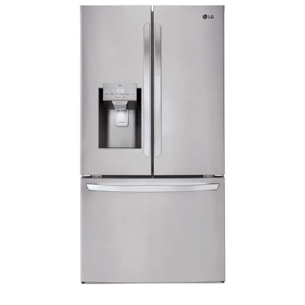 28 cu. ft. 3 Door French Door Refrigerator with Ice and Water Dispenser and Craft Ice in PrintProof Stainless Steel