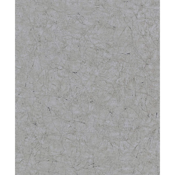 Unbranded Textures Collection Grey Crackle Texture Matte Finish Vinyl on Non-woven Non-pasted Wallpaper Sample