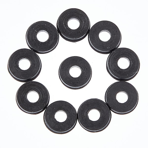 Everbilt #0 17/32 in. Rubber Flat Washers (10-Pack)