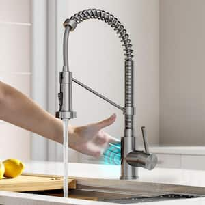 Bolden Single Handle Pull-Down Sprayer Kitchen Faucet with Touchless Sensor in Spot Free Stainless Steel