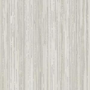 Metallic FX Silver and White Abstract Stripe Wallpaper Sample