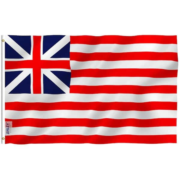 ANLEY Fly Breeze 3 ft. x 5 ft. Polyester Grand Union Flag 2-Sided Flags Banner with Brass Grommets and Canvas Header