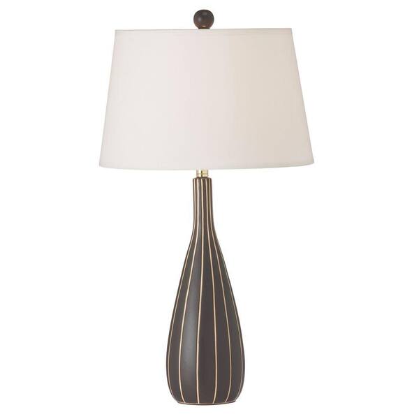 Filament Design Catherine 25 in. CFL Coffee Table Lamp with Fabric Shades