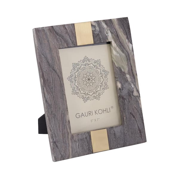 GAURI KOHLI Skye Brown Onyx Picture Frame