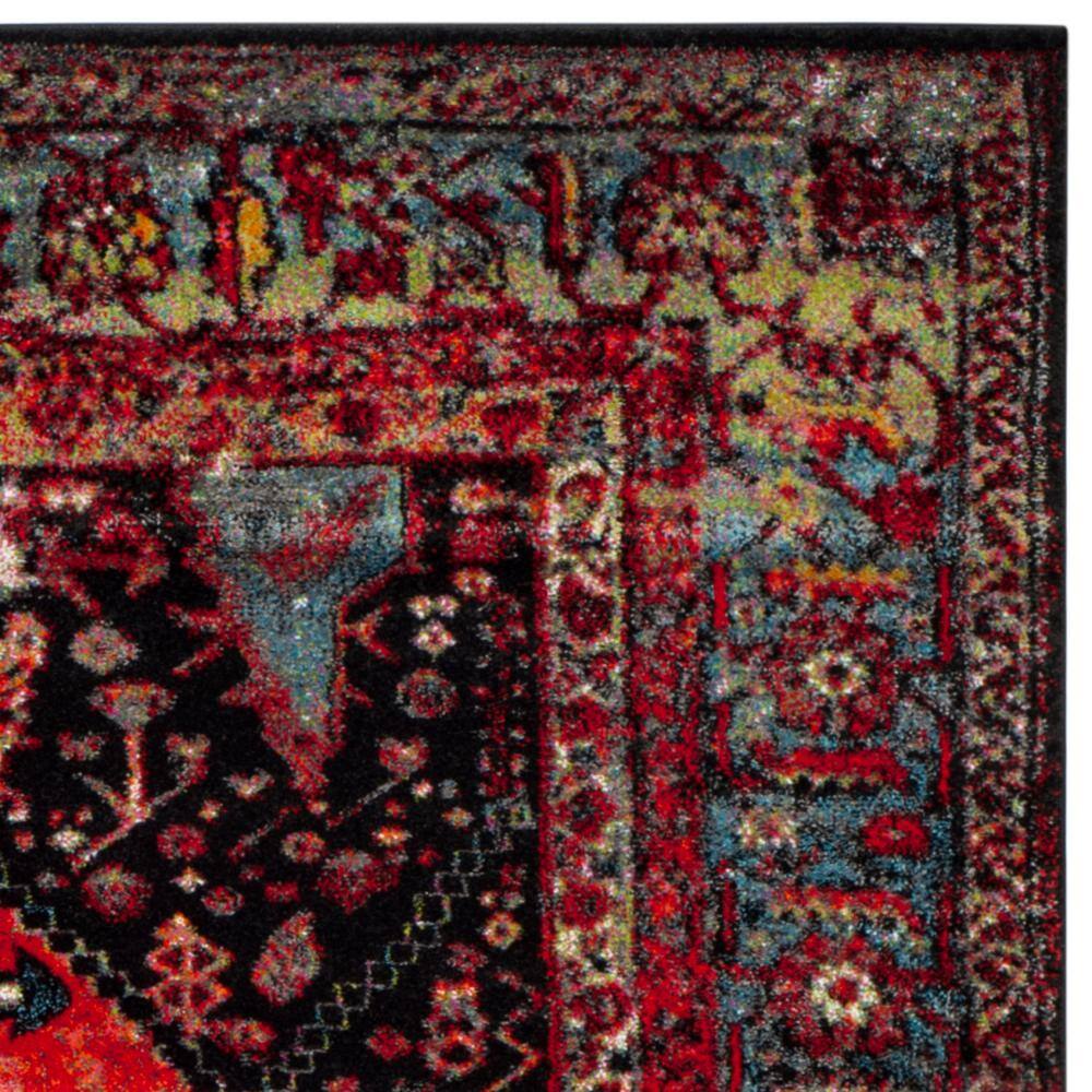 Antique Patina Multicolor Floral Synthetic Area Rug, 5'3" x 7'6"