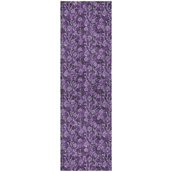 Dream Shag Premium Machine Washable Abstract ADS692 Olive 2 ft. x 7 ft. Runner Rug