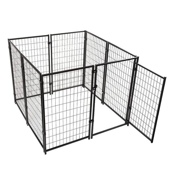 Tidoin 47.24 in. 8 - Panels Metal Heavy Duty Dog Pens Pet Fence with ...