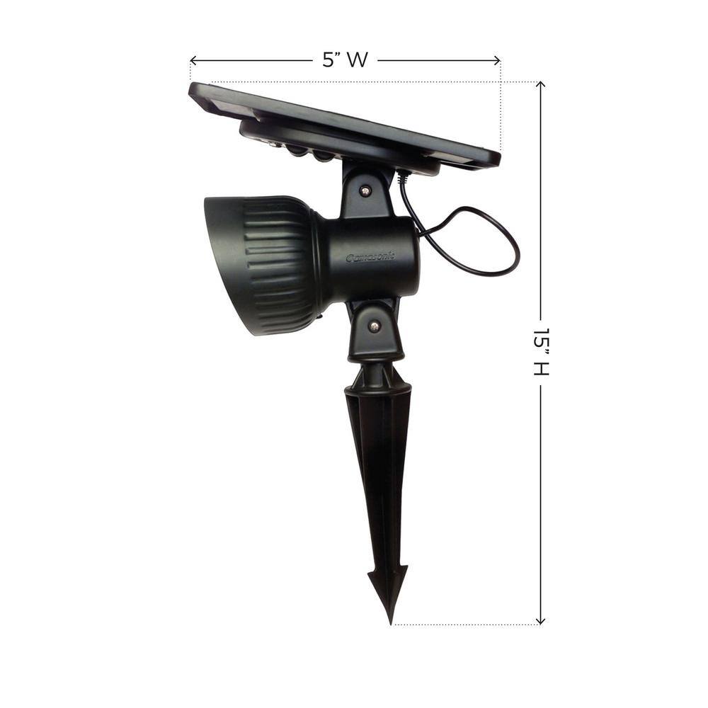 Progressive Bright White LED Solar Garden Spotlight, Cast Aluminum
