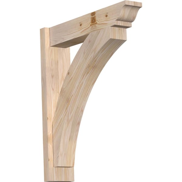 Ekena Millwork 6 in. x 28 in. x 24 in. Douglas Fir Thorton Traditional Smooth Outlooker