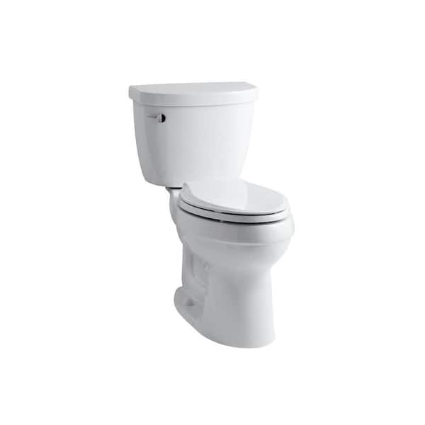Convenient Height 2-Piece 1.28/.09 GPF Dual Flush Elongated 20 in. Extra  Tall Toilet in White, Seat Included model S - The Home Depot