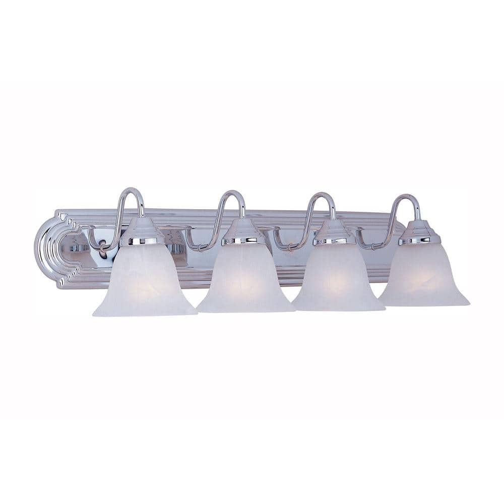 Essentials 4-Light Polished Chrome Bath Vanity Light price history on PriceWatchPro