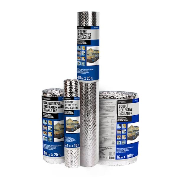 Reflective Insulation Roll XPE Foam Core Radiant Barrier 48 x 10 5mm + ROLLER Reflective Insulation Roll XPE Foam Core Radiant Barrier 48 x 10 5mm + ROLLER