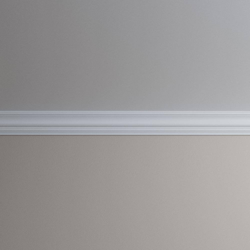 Alicia 96" Gray Polyurethane Crown Moulding