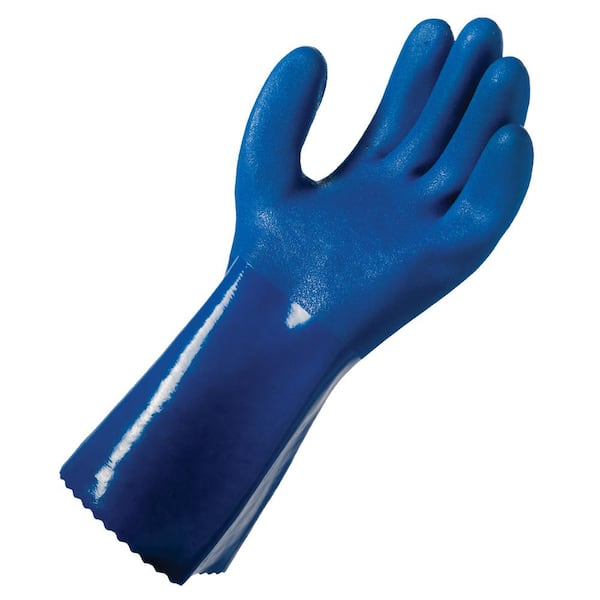 Grease Monkey Large Blue PVC Cleaning Glove