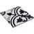 Bliss 8" Black and White Porcelain Patterned Tile