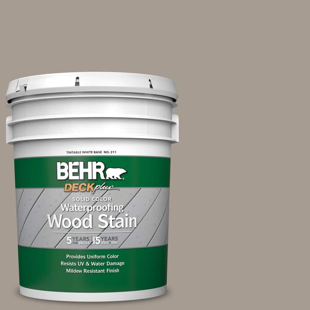 5 gal. #N200-4 Rustic Taupe Solid Color Waterproofing Exterior Wood Stain