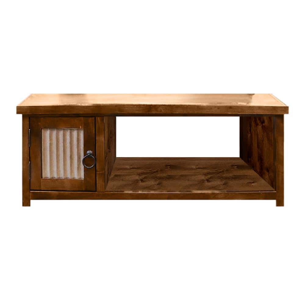 Bridgevine Home 48 in. Fully Assembled Brown Rectangle Coffee Table